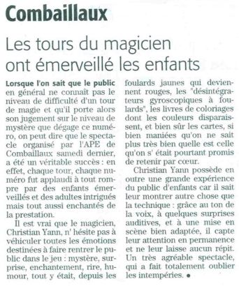 Article de presse AbracadaShow