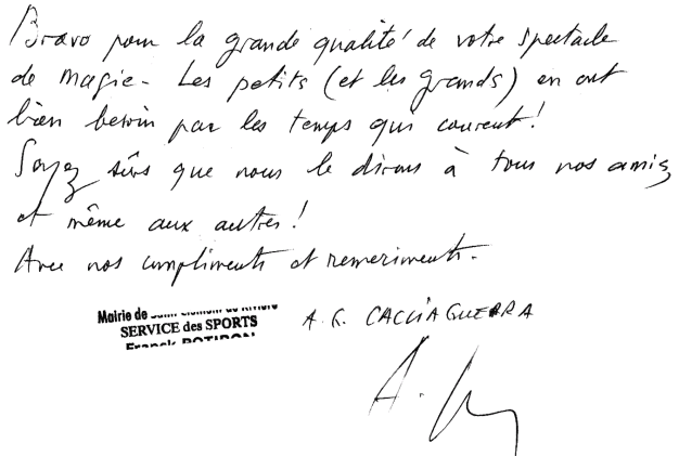 Témoignage Alphonse CACCIGUERRA